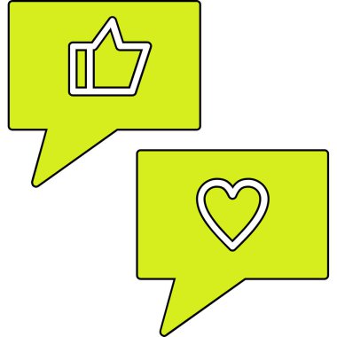 Konuşma baloncukları simge sembolü tasarımı