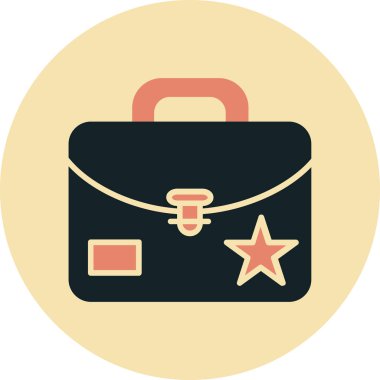 evrak çantası ikonu vektör illüstrasyonu