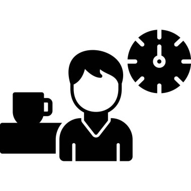 Kahve molası sembolü, kahve molası ve zaman