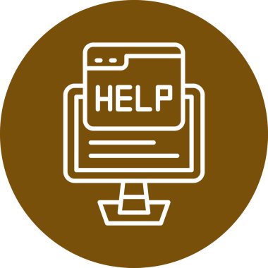 yardım simgesi çizimi