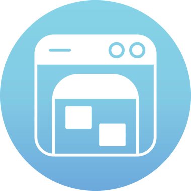 Makine simgesinin vektör illüstrasyonu