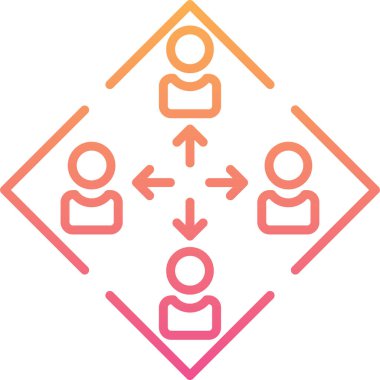 insanlar simge vektör illüstrasyonu