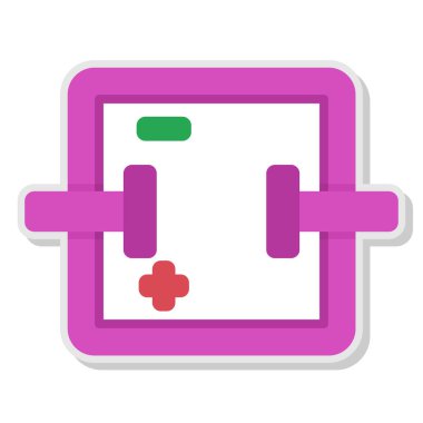 oyun düz vektör simgesi