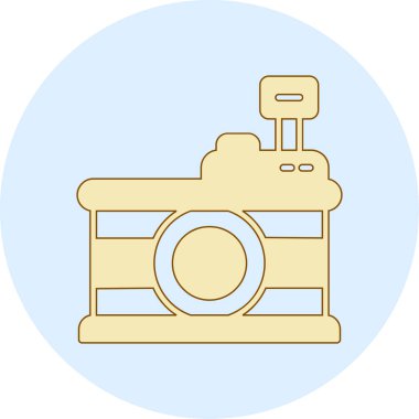 kamera simgesi vektör illüstrasyonu