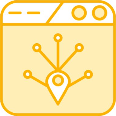 gps konum haritası simgesi