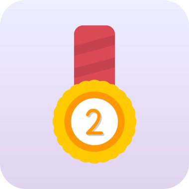 Madalya simgesi, düz tasarım