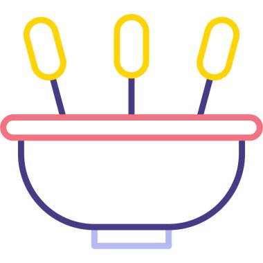 Tek bir izole simgenin vektör illüstrasyonu