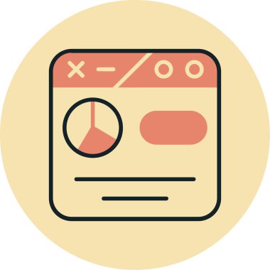 tarayıcı simgesi vektör illüstrasyonu