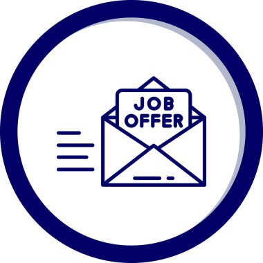 İş teklifi. Web simgesi basit illüstrasyon