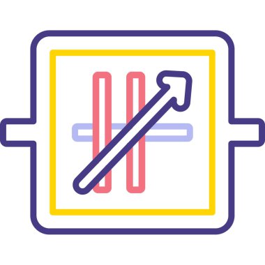 Modern simgenin vektör illüstrasyonu