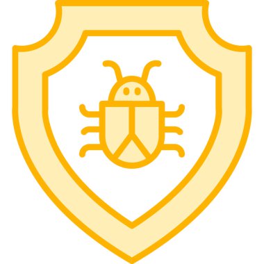 Kalkan. Web simgesi basit illüstrasyon