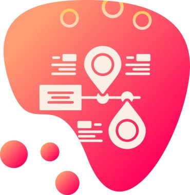 harita konumu simgesi modada düz stil