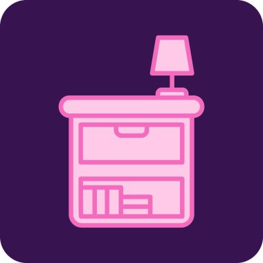 Mobilya simgesinin vektör illüstrasyonu