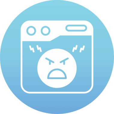 kızgın kamera simgesi vektör illüstrasyonu