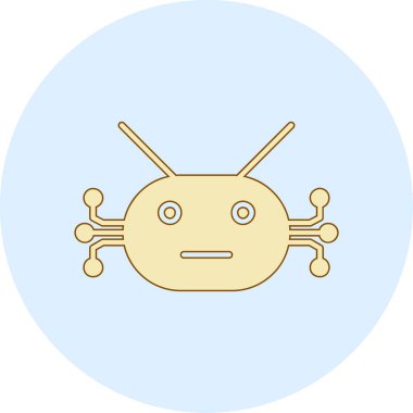 Deniz yengeci suratlı sevimli çizgi film karakterinin vektör çizimi