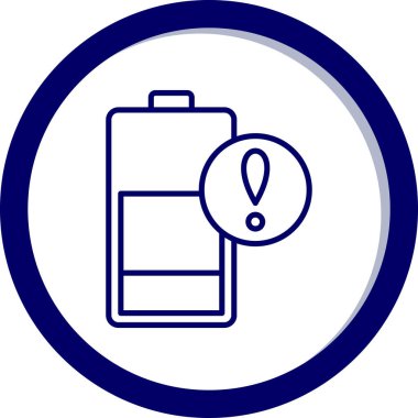 Pil simgesinin vektör illüstrasyonu