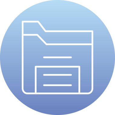 Dosya simgesinin vektör illüstrasyonu