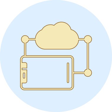 bulut hesaplama modern simgesi