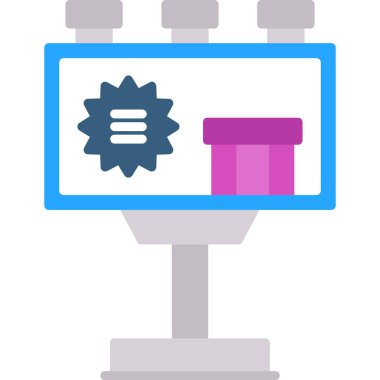 Yazıcı. Web simgesi basit illüstrasyon