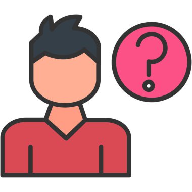 avatar soru işareti simgesi