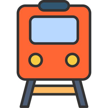 Web simgesi tren, illüstrasyon vektör