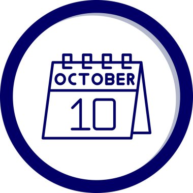 Takvim simgesinin vektör illüstrasyonu