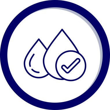 su damlası yuvarlanmış simge