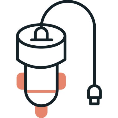 Fiş. Web simgesi basit illüstrasyon