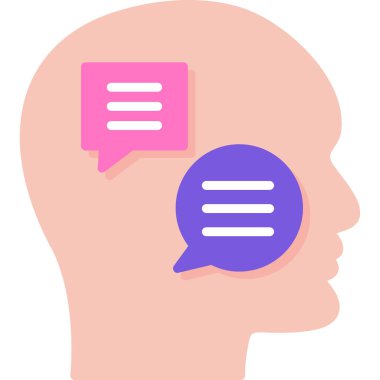 Konuşma baloncukları ikon vektör illüstrasyon tasarımı