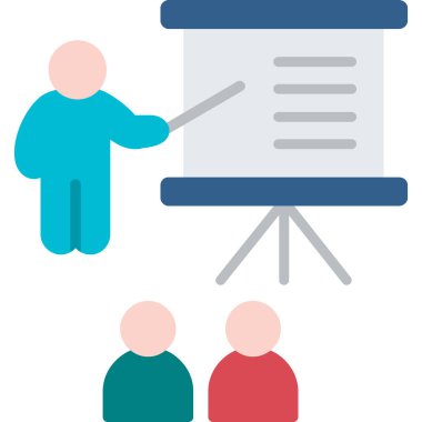 iş sunumu, vektör illüstrasyonu.