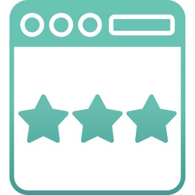 derecelendirme simgesi vektör illüstrasyonu