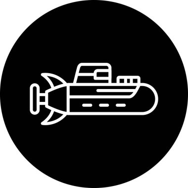 Gemi simgesinin vektör illüstrasyonu