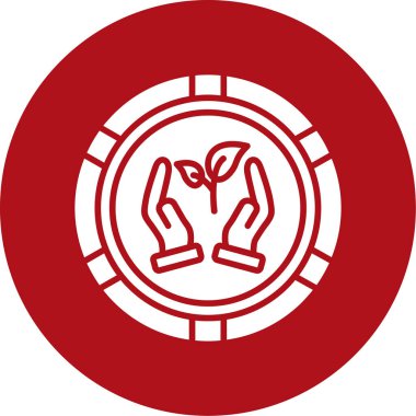 Elleri simgeyle bozuk para tutuyordu.