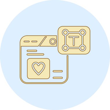 kalp akıllı telefon ve kalp vektör illüstrasyon tasarımı