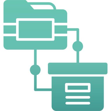 Sunucu. Web simgesi basit illüstrasyon