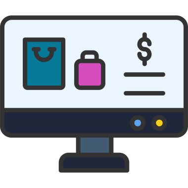 İnternetten alışveriş. Basit tasarım