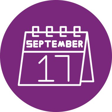 Takvim simgesinin vektör illüstrasyonu