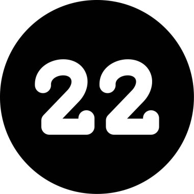 27 saat simgesi, basit vektör çizimi