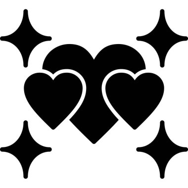 Sevgi kalpleri düz vektör simgesi