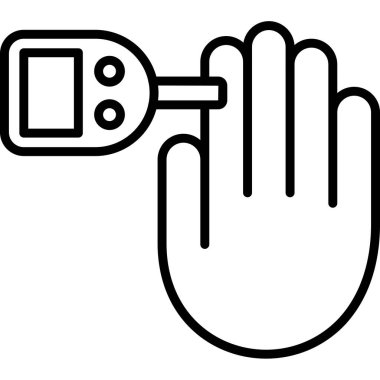 kamera el simgesi, basit tasarım vektör çizimi