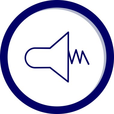 Ses. Web simgesi basit illüstrasyon