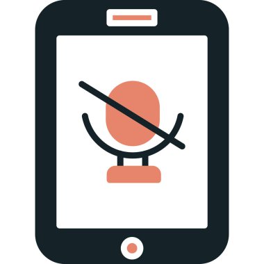 Bir cep telefonu simgesinin vektör illüstrasyonu