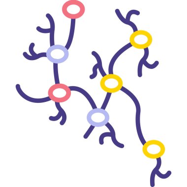 Molekül molekül yapı vektörü çizimi