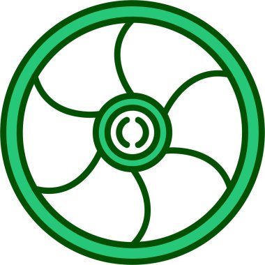 Moda tarzı izole edilmiş arka planda fan simgesi