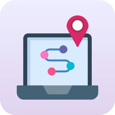 Navigasyon. Web simgesi basit illüstrasyon