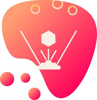 Rozet tarzında Çin kağıdı fan simgesi