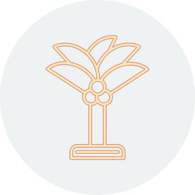 Modern bitki simgesinin vektör illüstrasyonu