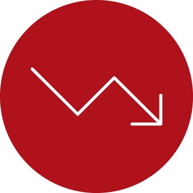 Bir ok simgesinin vektör illüstrasyonu