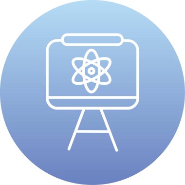 İzole edilmiş bir çizgi resim simgesinin çizimi.