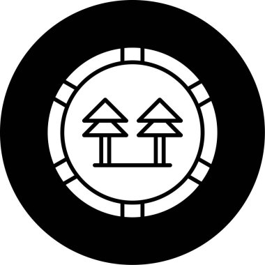 dağ ikonu vektör illüstrasyonu